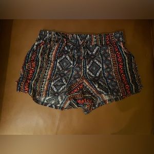 Tribal boho shorts xs